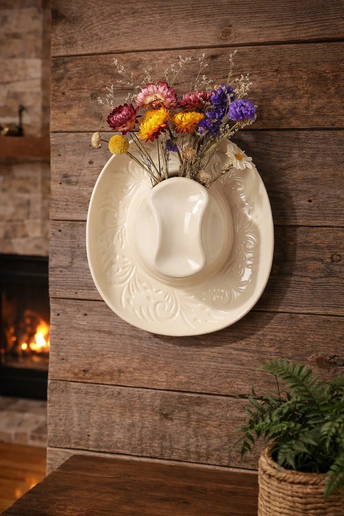 Cowboy Hat Vases