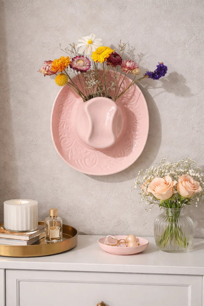 Cowboy Hat Vases
