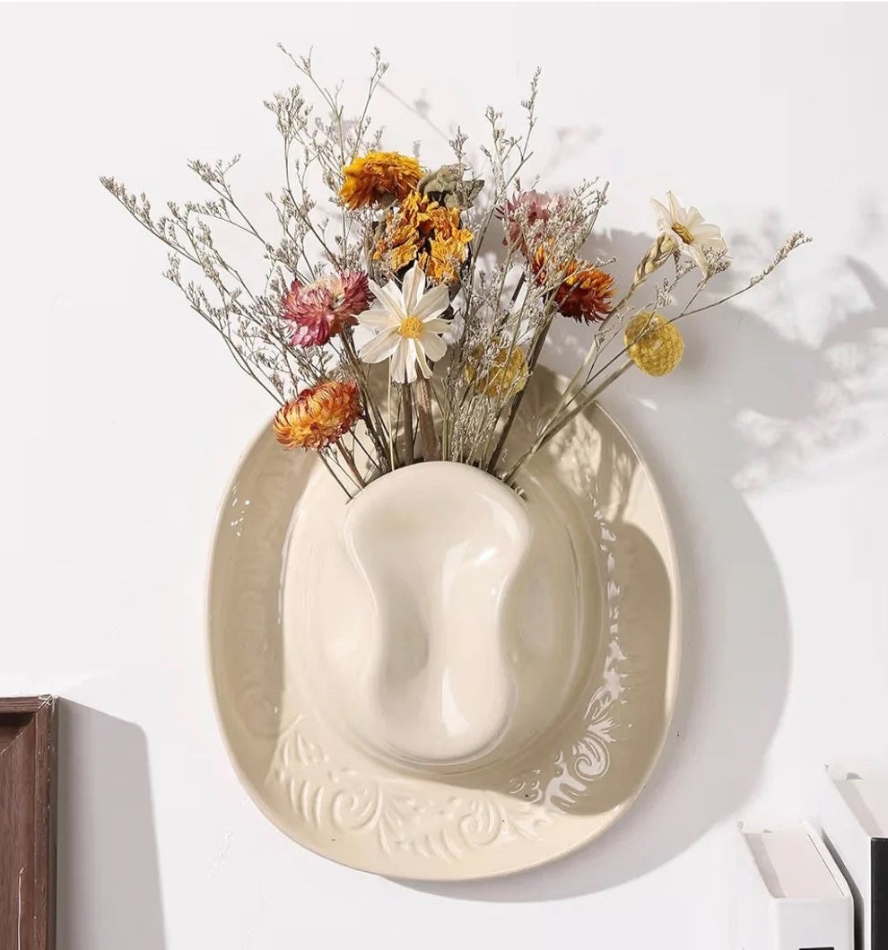 Cowboy Hat Vases