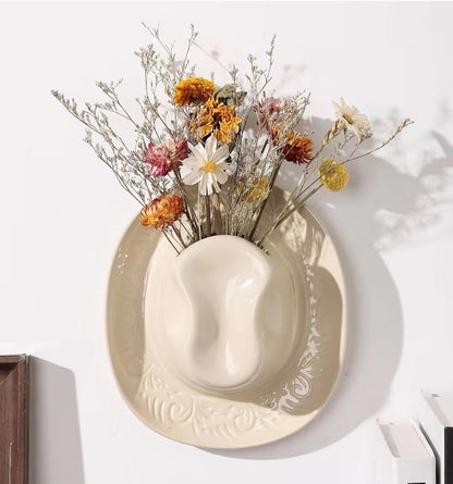 Cowboy Hat Vases